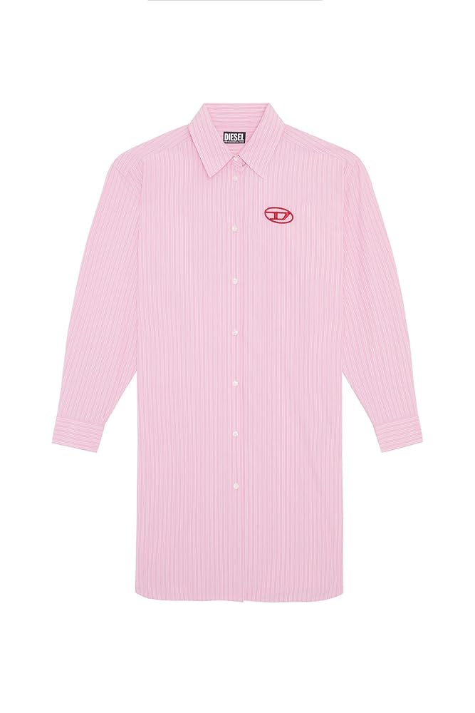 DIESEL レディース ロングシャツ ワンピース ドレス ロゴ DIESEL（ディーゼル）の「レディース ロングシャツ ワンピース